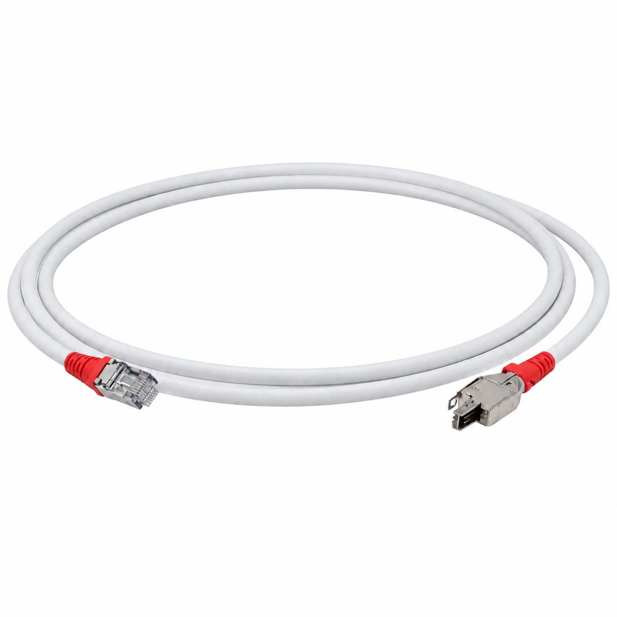 Patch cord TERA-RJ45, 2 pares, 3 m, bota roja [cat-005] [sub-022]