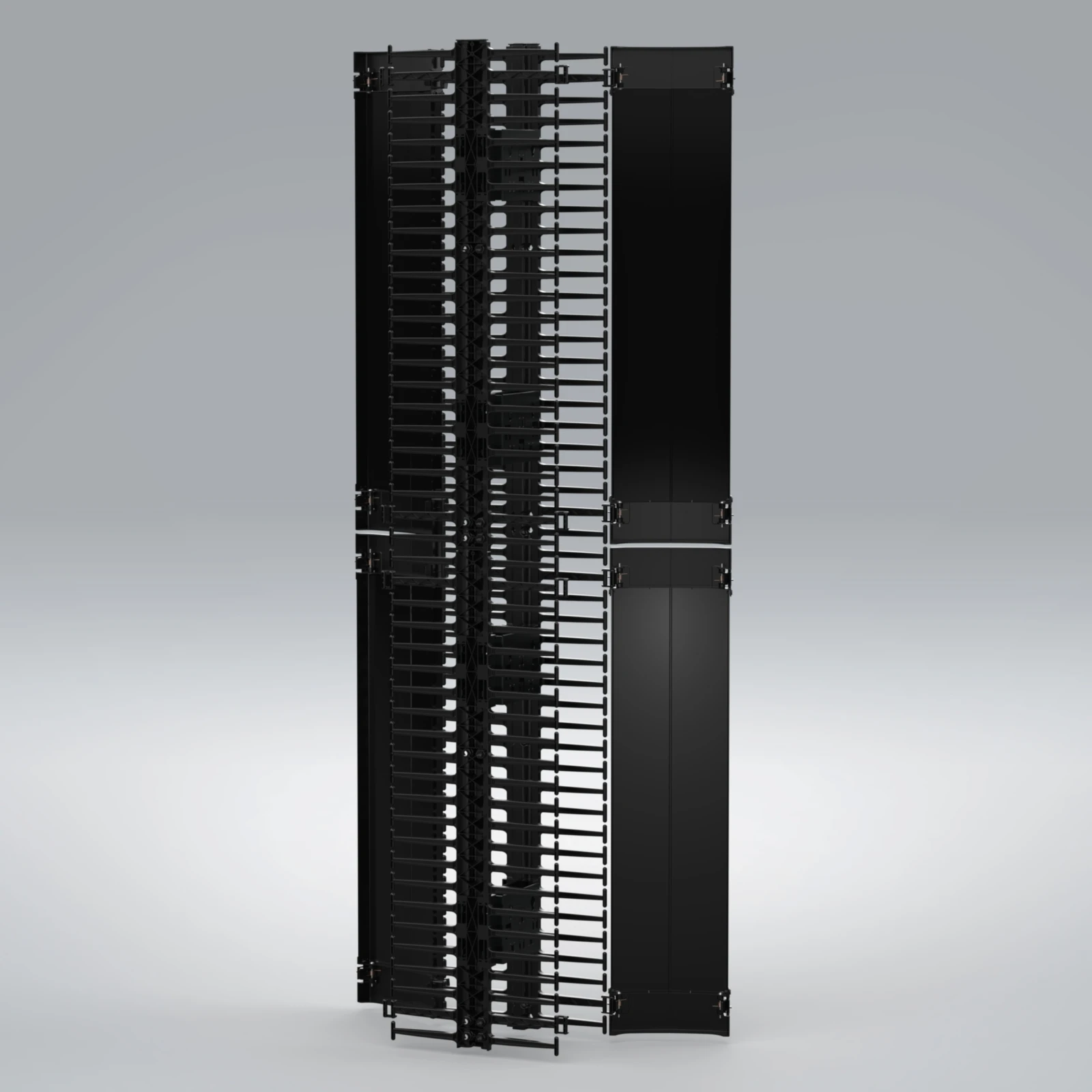 Organizador vertical frontal/trasero, 10 × 6 pulgadas, 45 RU [cat-007] [sub-033]