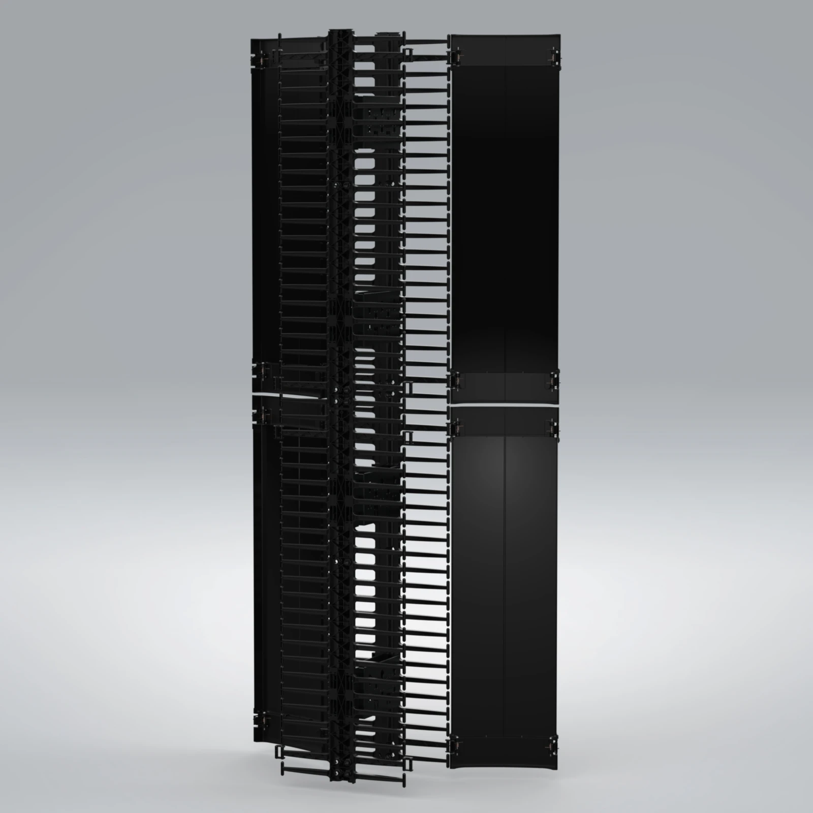 Organizador vertical frontal/trasero, 12 × 6 pulgadas, 45 RU [cat-007] [sub-033]