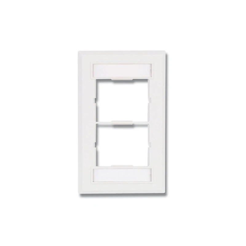 Placa de pared CT para 2 adaptadores, blanca [cat-008] [sub-035]