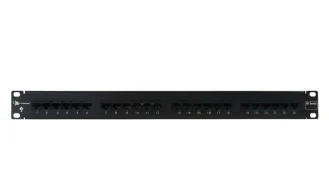 Patch panel HD6 Cat 6, 24 puertos, 1 RU [cat-003] [sub-010]