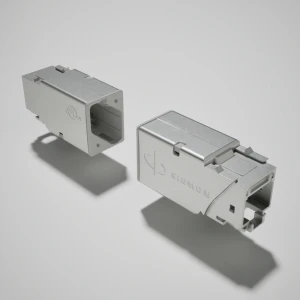 Jack Z-MAX Cat 6A blindado para panel, plata [cat-004] [sub-013]