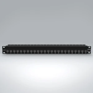 Patch panel Cat 6A blindado, 24 puertos, 1 RU [cat-004] [sub-017]