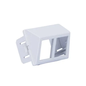 Adaptador angulado CT, 2 puertos, blanco [cat-008] [sub-035]