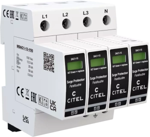 Dps Citel Tipo 1+2 4 Polos Uc 150 V Ac Iimp 125 Ka