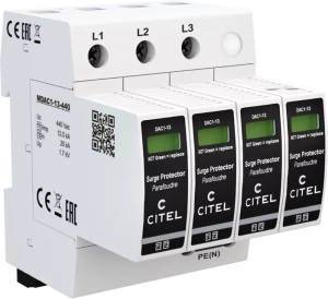 Dps Citel Tipo 1+2 4 Polos Uc 880 V Ac Iimp 125 Ka