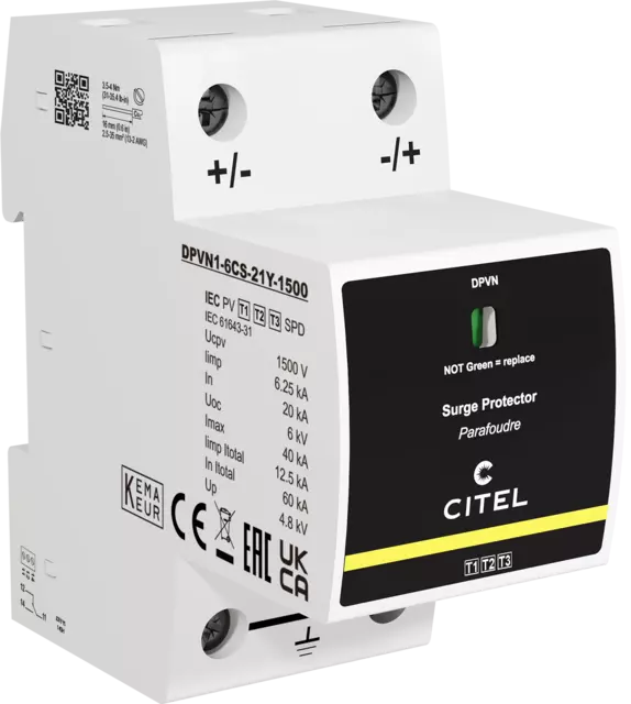 Dps Fotovoltaico Citel Tipo 1+2+3 Uc 1500 V Dc