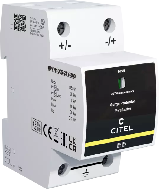 Dps Fotovoltaico Citel Tipo 2+3 Uc 850 V Dc