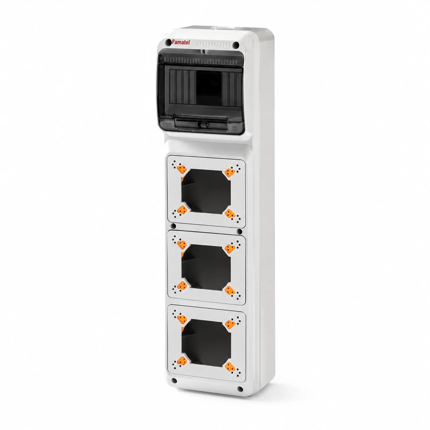 Tablero De Baja Tensión Acquacombi 6 Módulos 3 Slots De Sobreponer IP65 cat-001 sub-003
