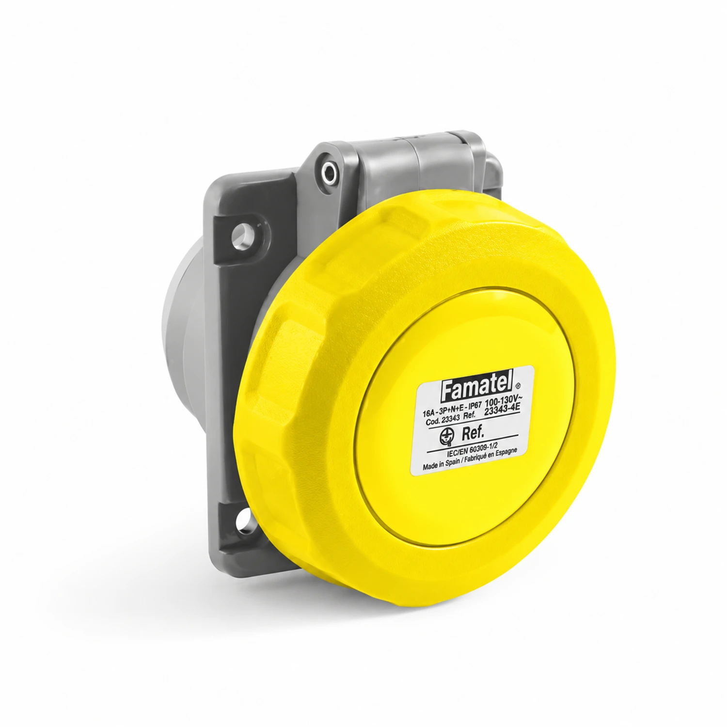 Toma Industrial De Incrustar 3P+T 32 A 110-130 V~ IP67 cat-003 sub-013