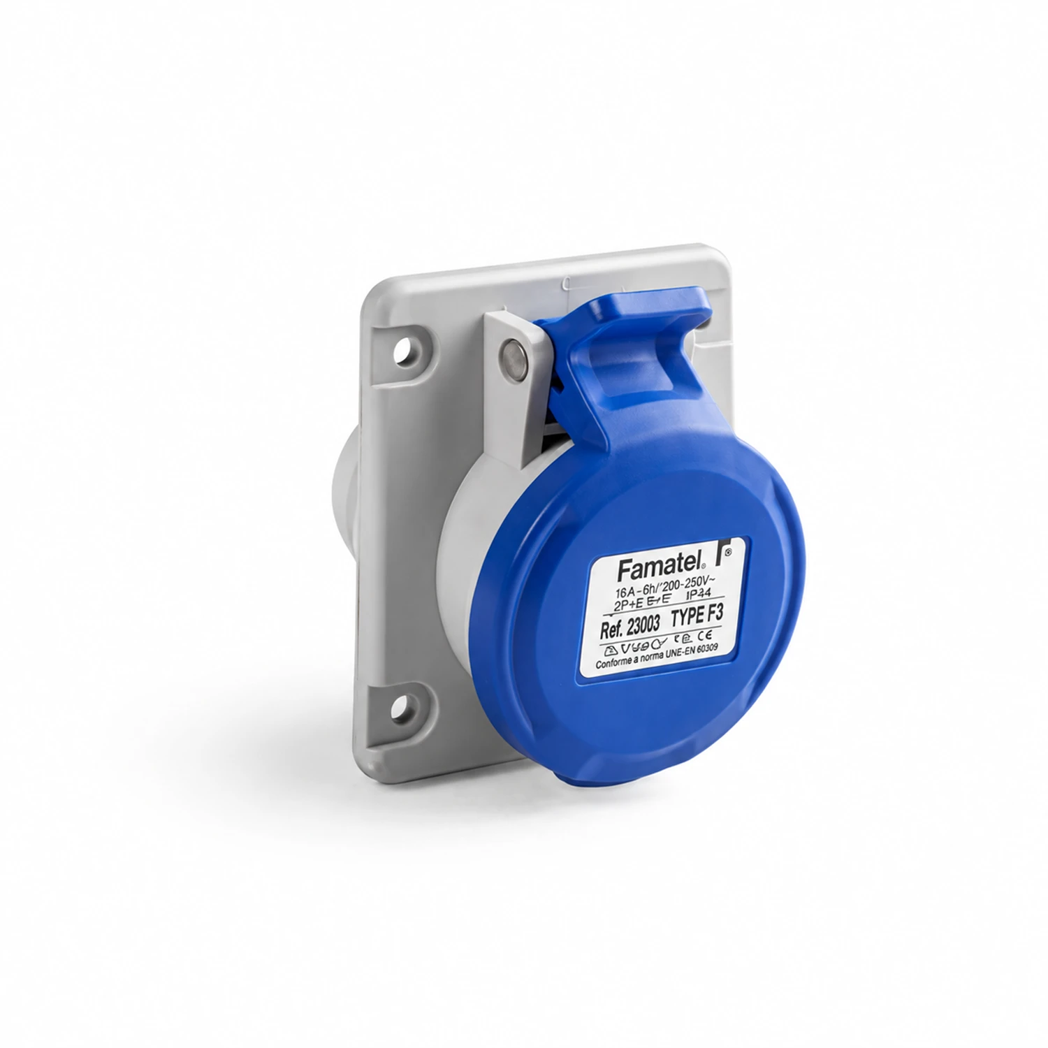 Toma Industrial De Incrustar 2P+T 32 A 220-240 V~ IP54 cat-003 sub-014