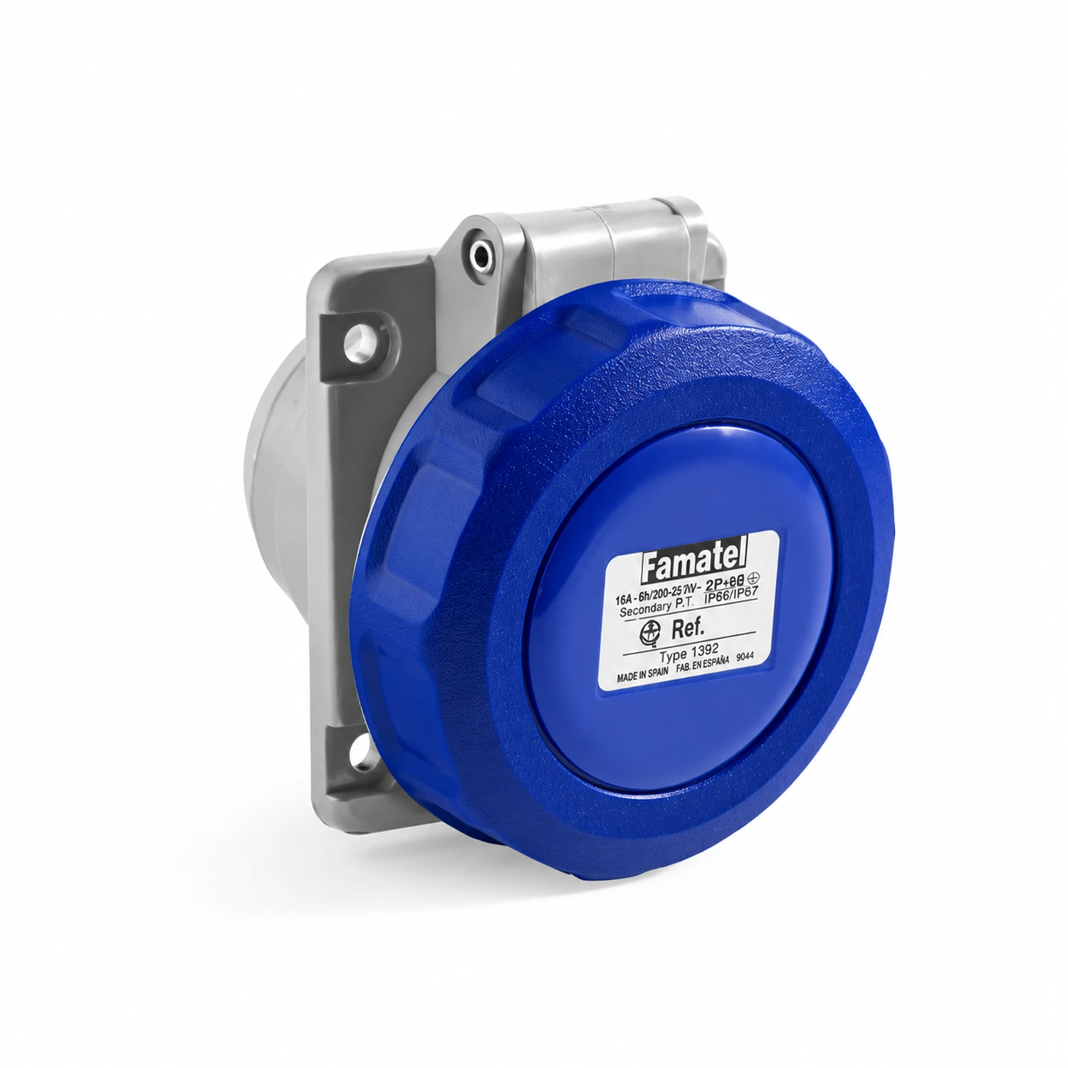Toma Industrial De Incrustar 2P+T 16 A 220-240 V~ IP67 cat-003 sub-015
