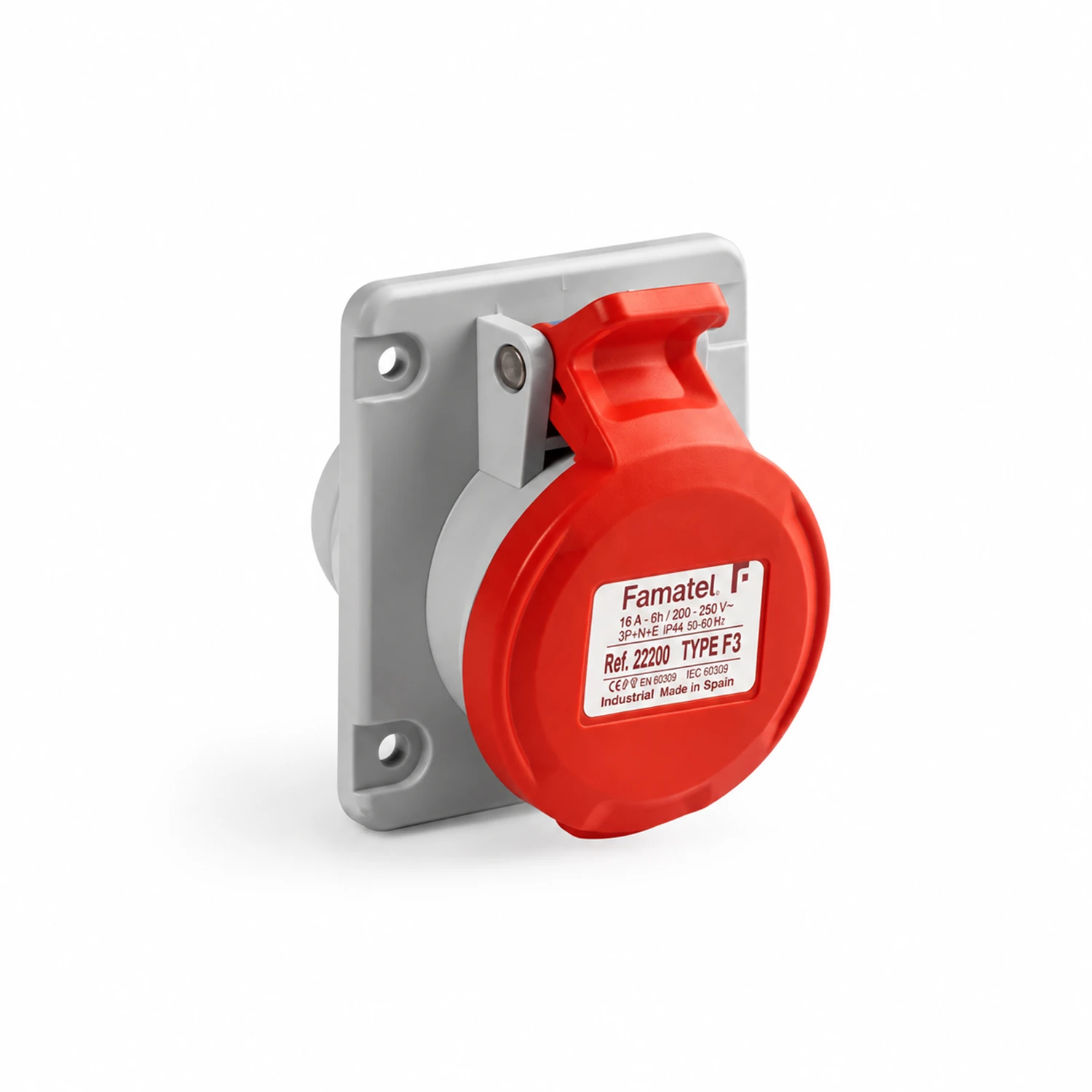 Toma Industrial De Incrustar 3P+T+N 16 A 380-480 V~ IP54 cat-003 sub-016