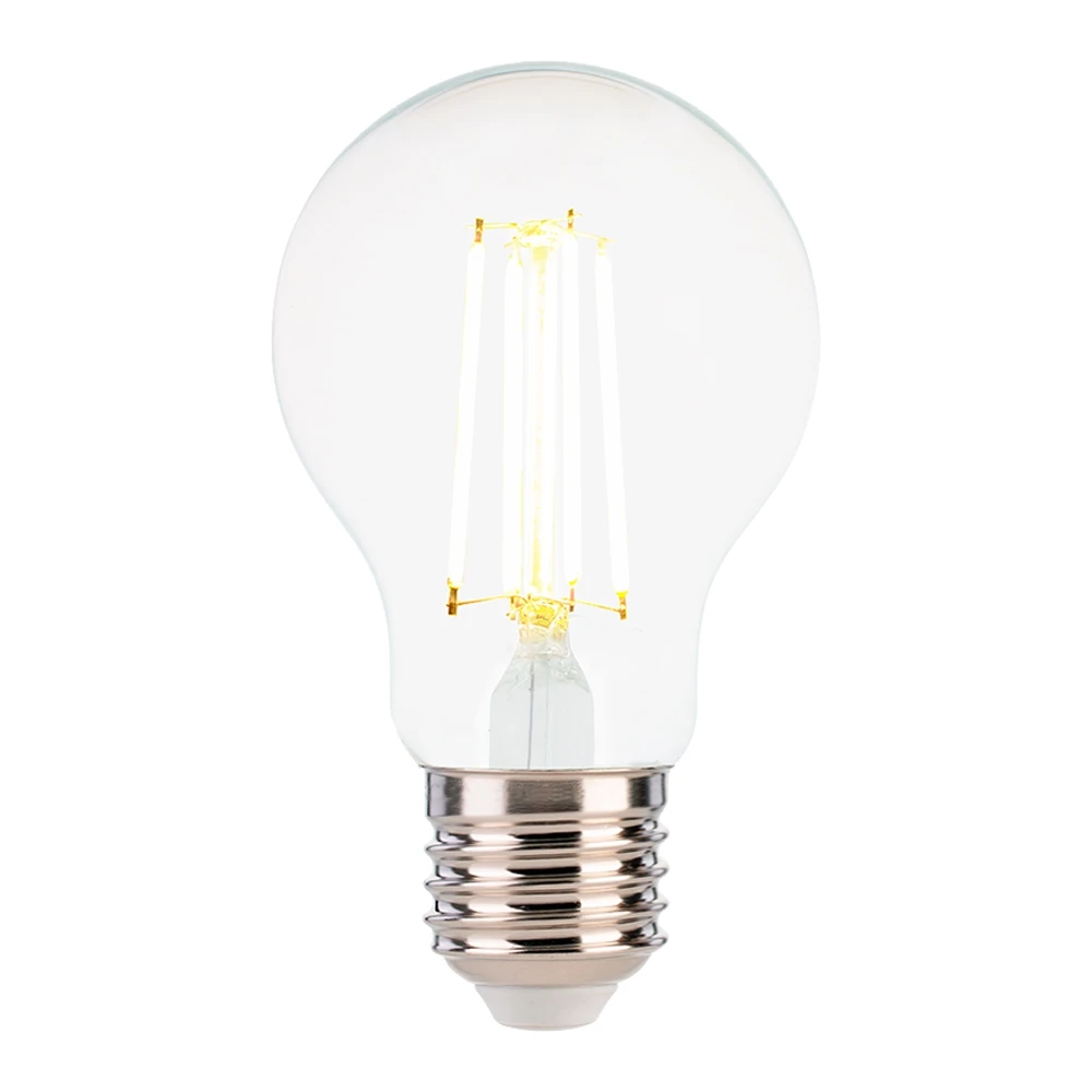 Bombillo LED A19 Clear 6W 3000K cristal