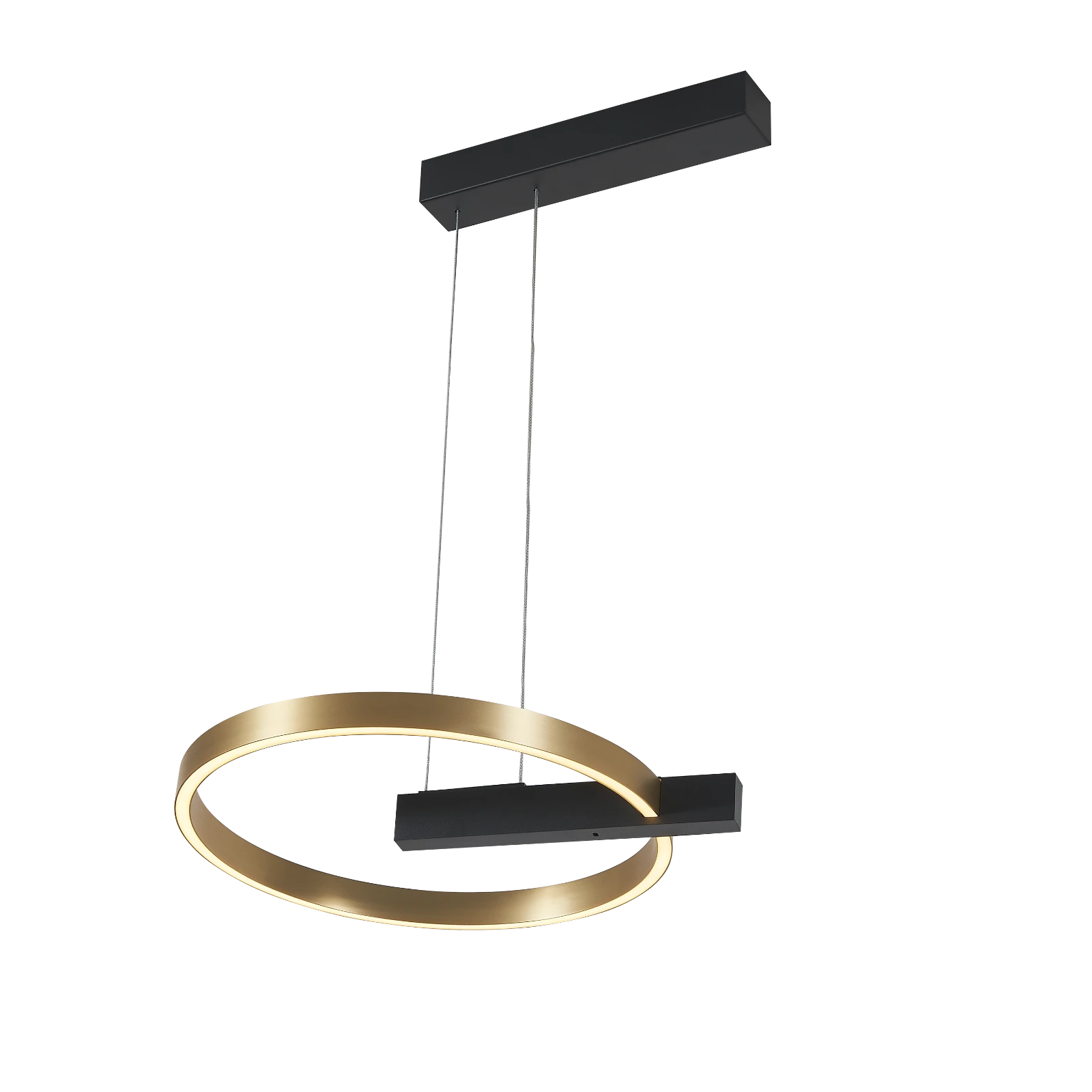 Lámpara LED colgante Azores Pensil 34W 3000K dorado y negro