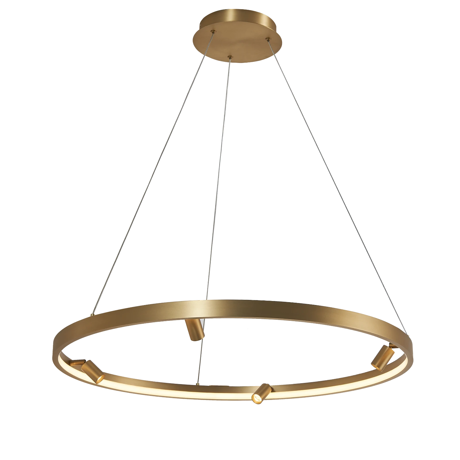 Lámpara LED colgante Curazao Pensil 42W 3000K dorado