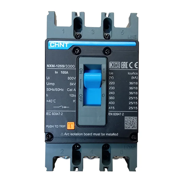 Breaker caja moldeada 3P 100A NXM-125S CHINT