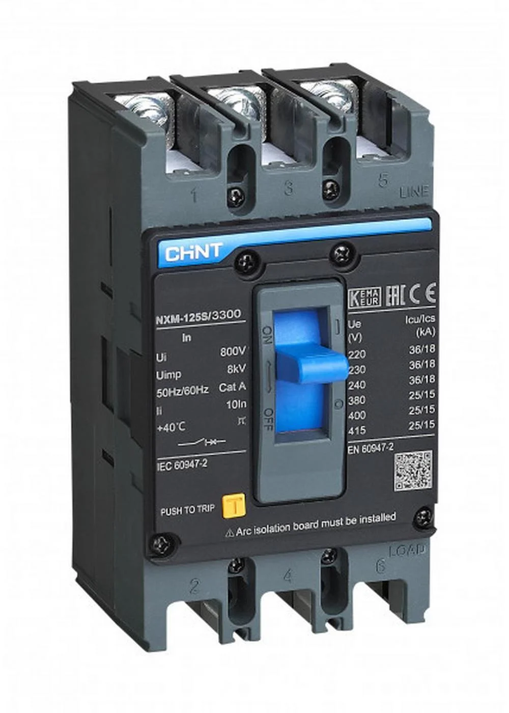 Breaker caja moldeada 3P 125A NXM-125S CHINT