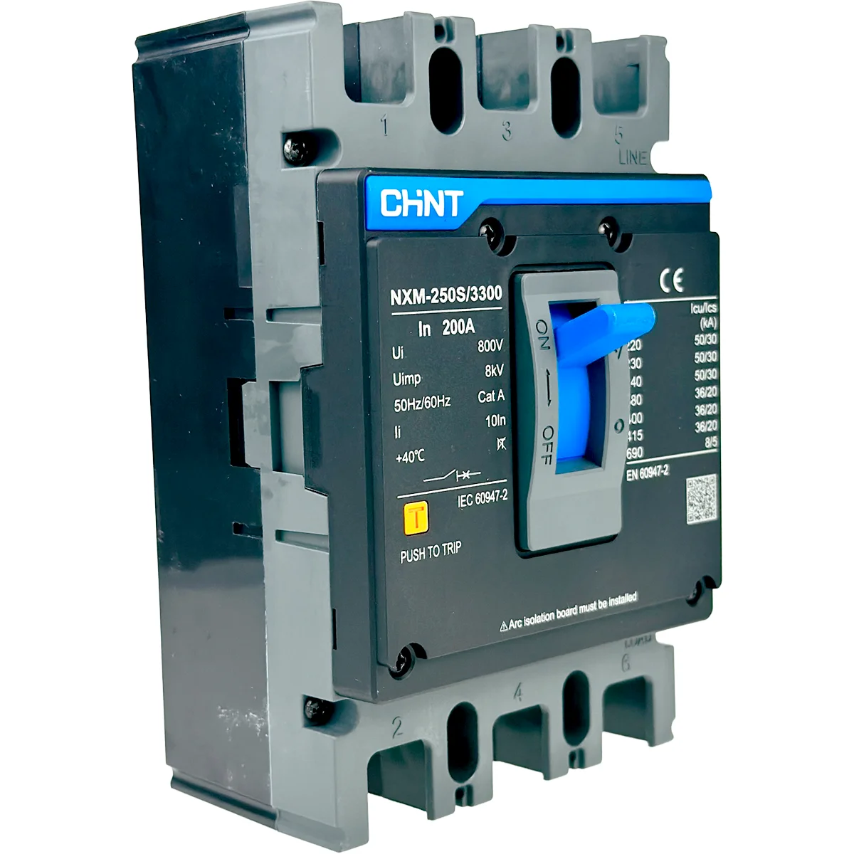 Breaker caja moldeada 3P 200A NXM-250S CHINT