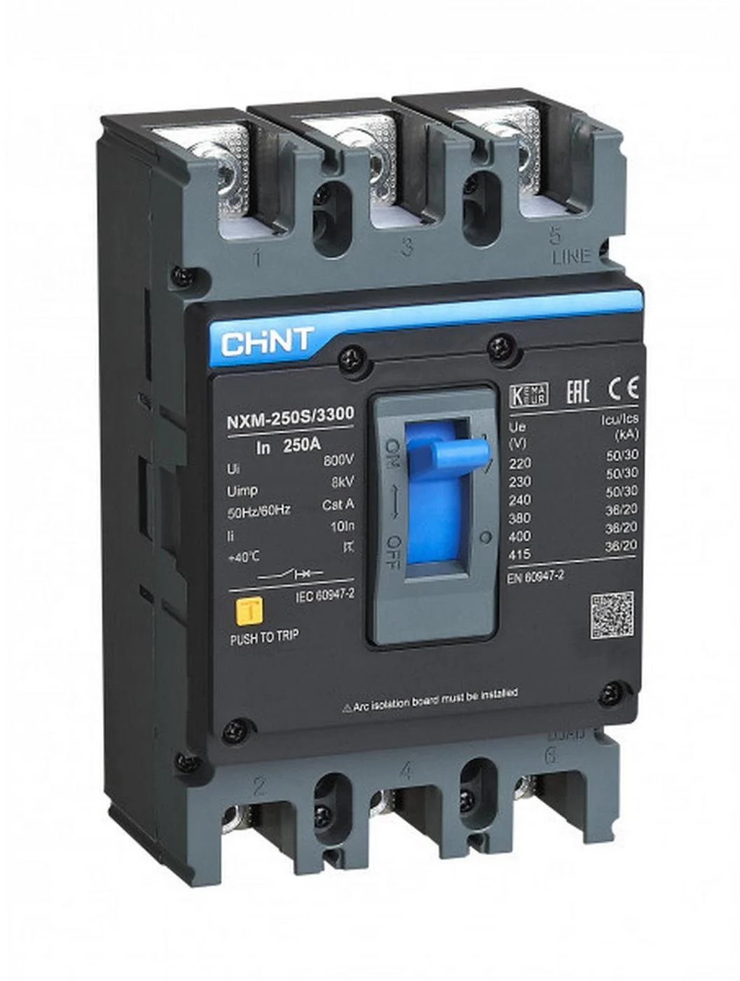 Breaker caja moldeada 3P 250A NXM-250S CHINT
