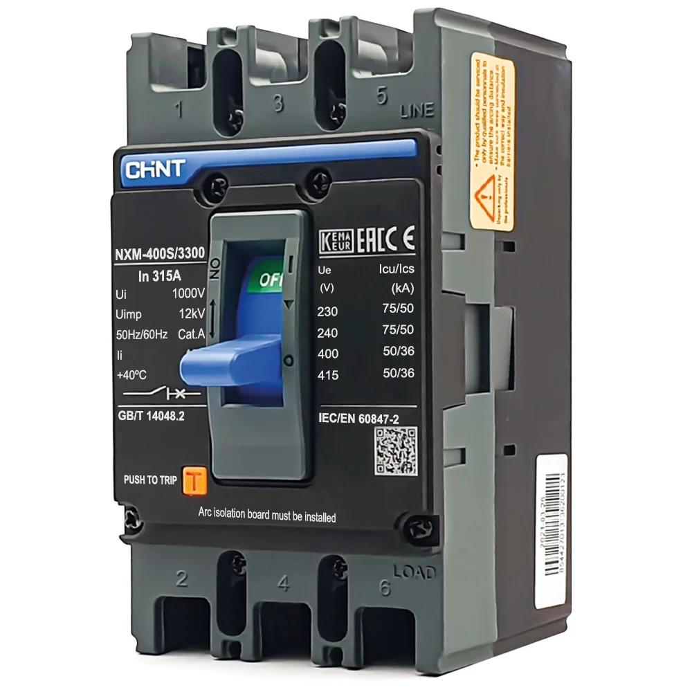 Breaker caja moldeada 3P 315A NXM-400S CHINT