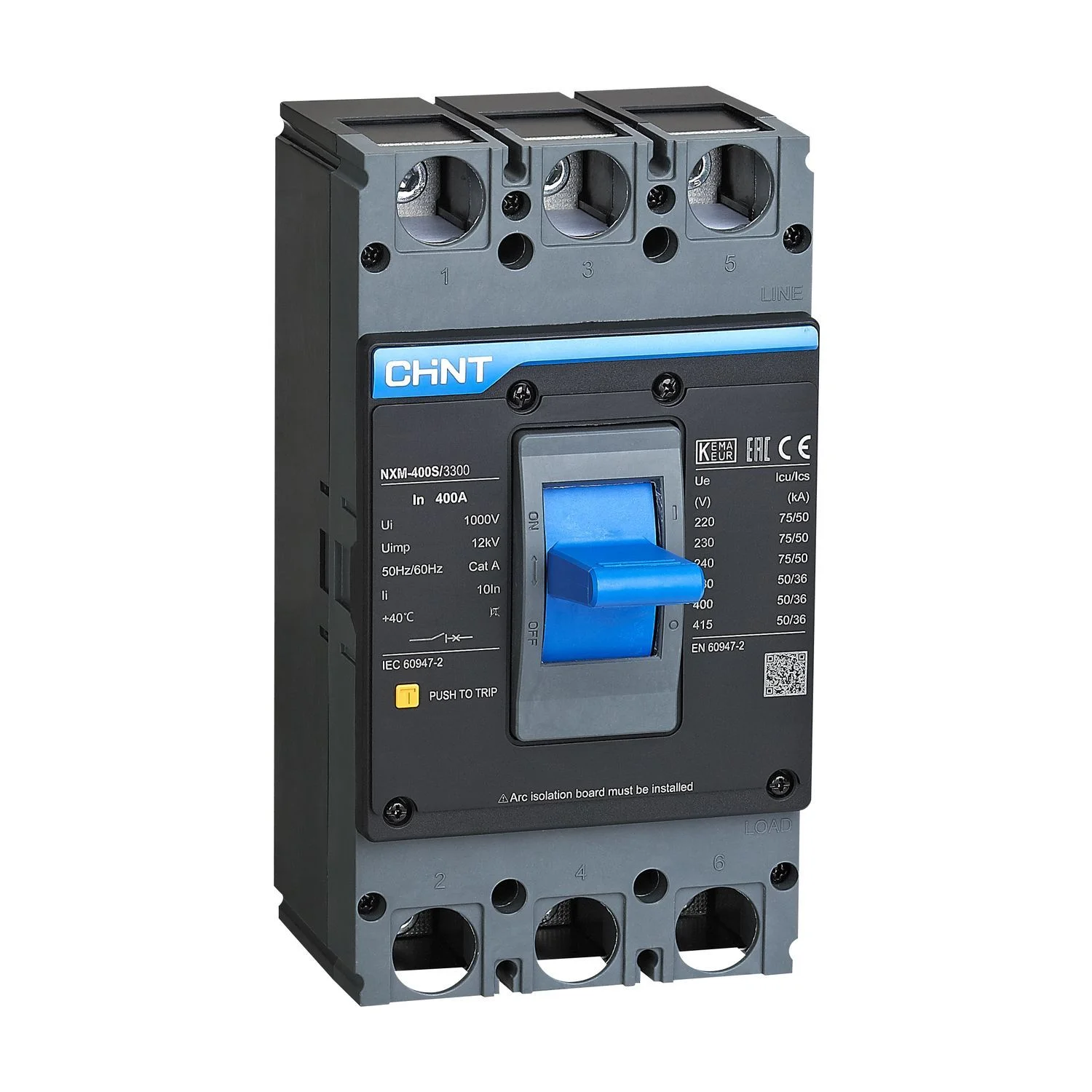 Breaker caja moldeada 3P 400A NXM-400S CHINT