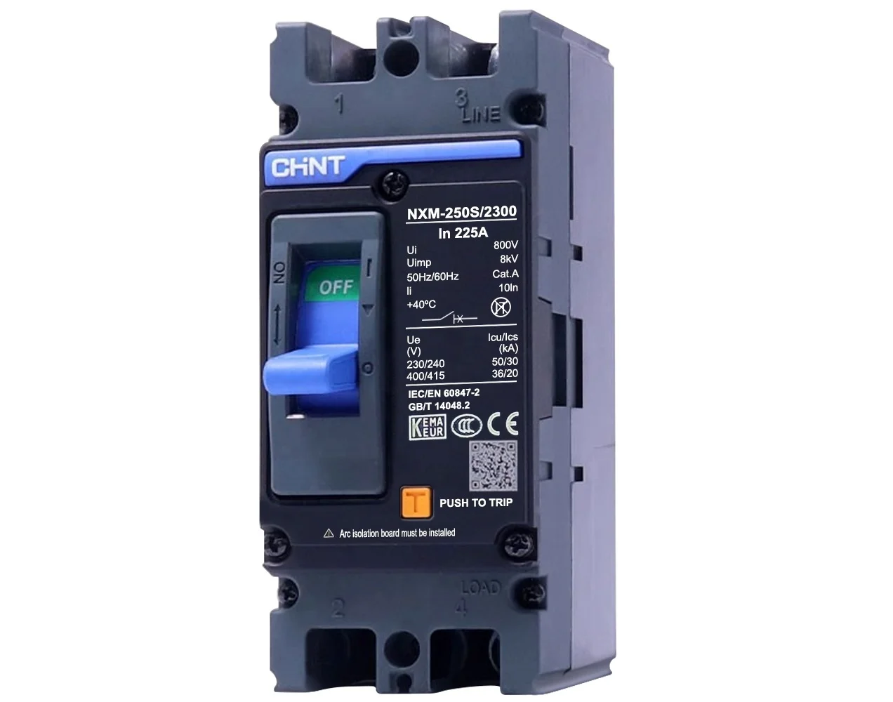 Breaker caja moldeada 2P 125A NXM-160S CHINT