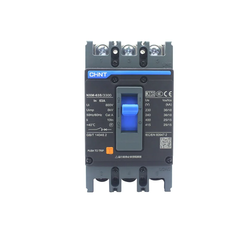 Breaker caja moldeada 3P 63A NXM-63S CHINT