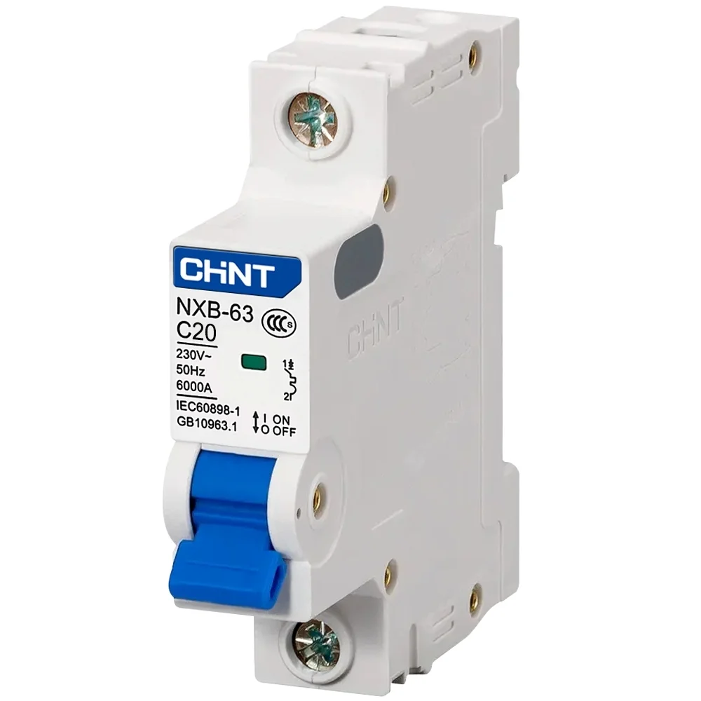 Breaker riel 1P 20A 240/415VAC 6kA C CHINT