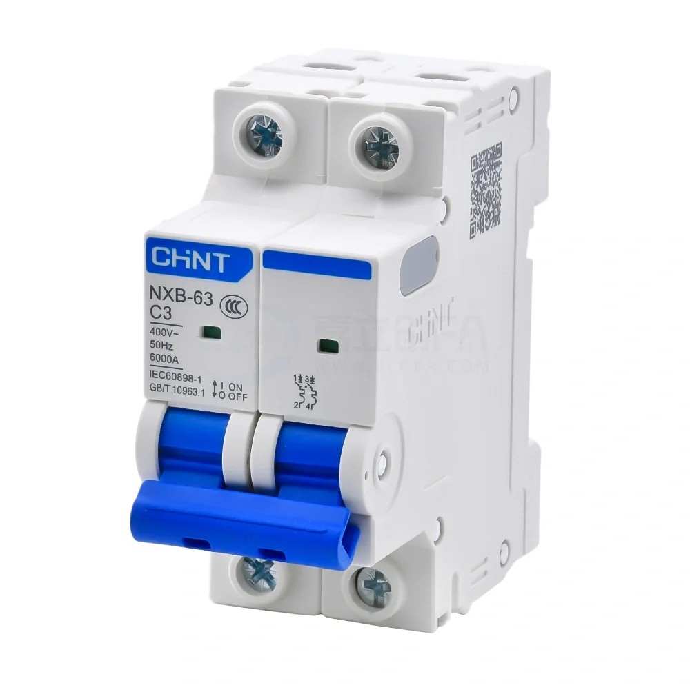 Breaker riel 2P 3A 240/415VAC 6kA C CHINT
