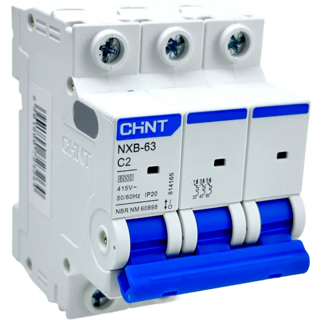 Breaker riel 3P 10A 240/415VAC 6kA C CHINT