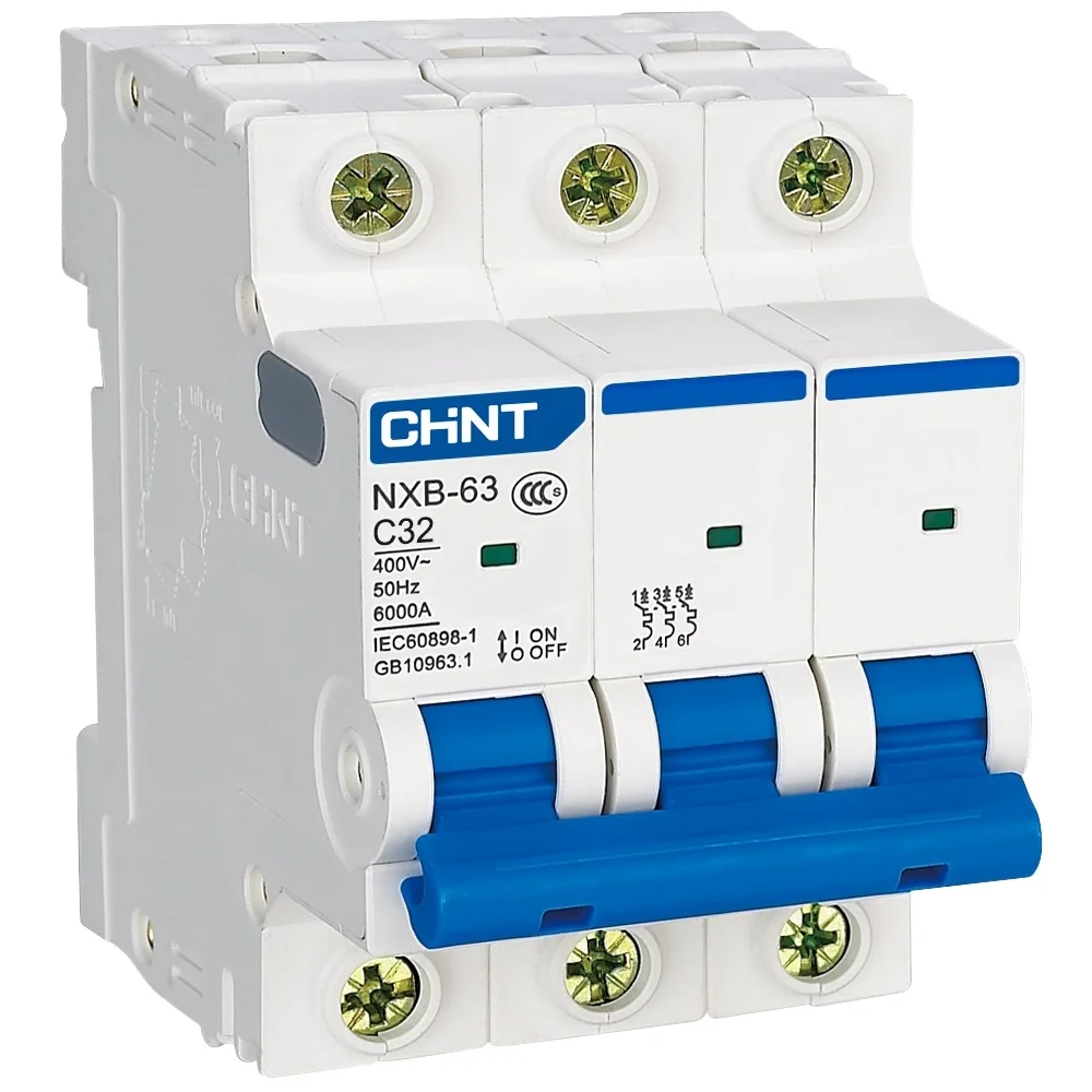 Breaker riel 3P 32A 240/415VAC 6kA C CHINT