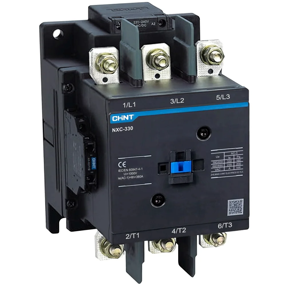 Contactor 3P 330A AC3 bobina 220VAC NXC-330 CHINT