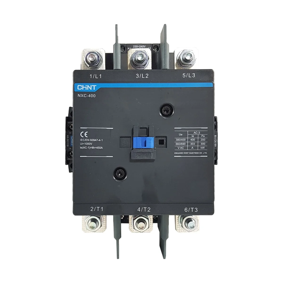 Contactor 3P 400A AC3 bobina 220VAC NXC-400 CHINT