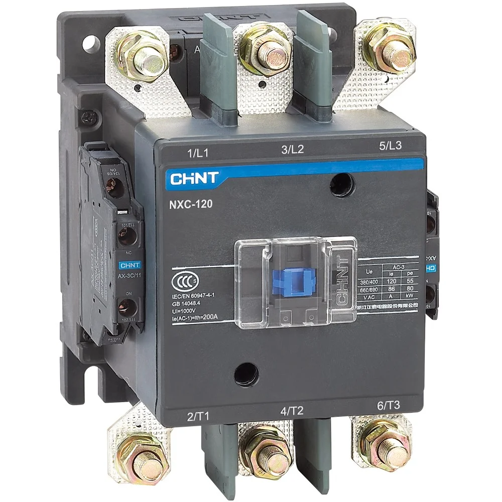 Contactor 3P 120A AC3 bobina 220VAC NXC-120 CHINT