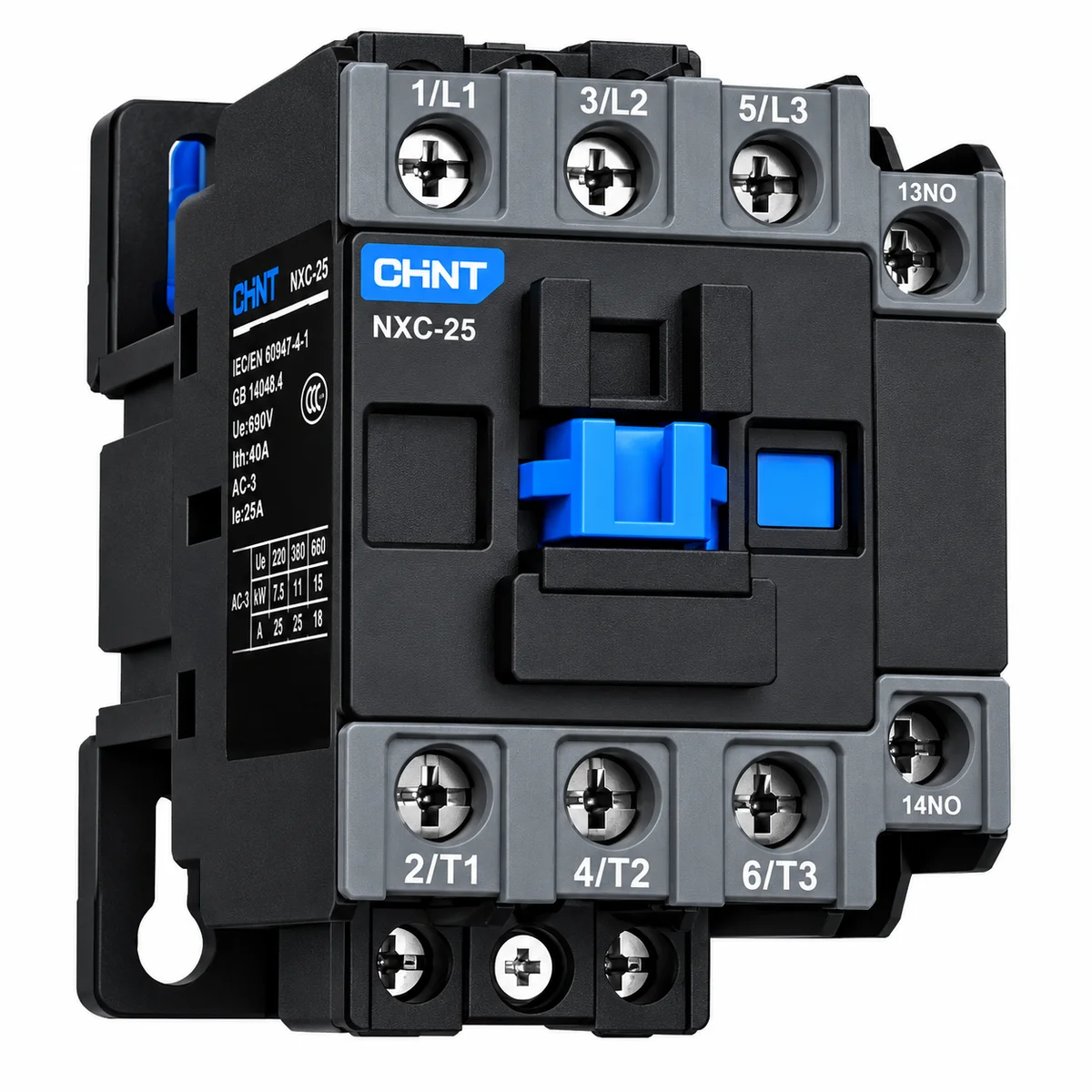 Contactor 3P 25A AC3 bobina 220VAC NXC-25 CHINT