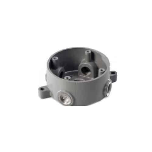 Caja Emt Redonda 5 Salidas de 3/4" Elite Nema 4