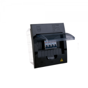 Tablero CILES para Breaker de Riel 6C 75C Trifásico Negro Ref: 730301TN