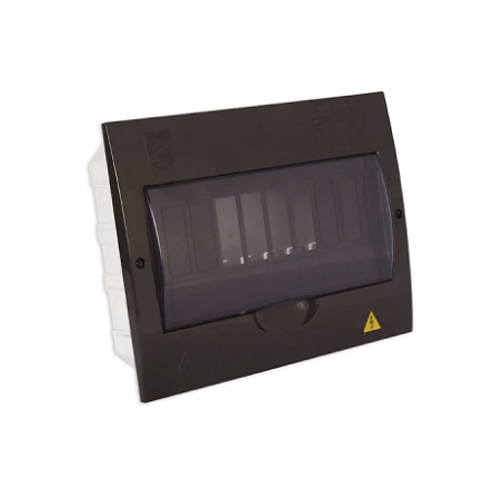 Tablero CILES para Breaker Enchufable 12 Circuitos Monofásico 110V Negro Ref: 730005UN