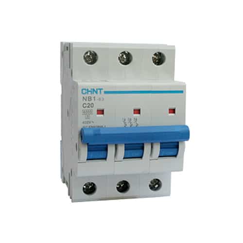 Breaker Chint Riel 3X6A 230/400V 6KA C IEC