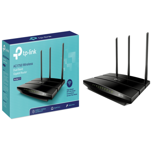 Tp-Link Switching & Routing Router Wifi Soho Ac1750 Gigabit 3T3R, 1300M 5Ghz + 450Mbps