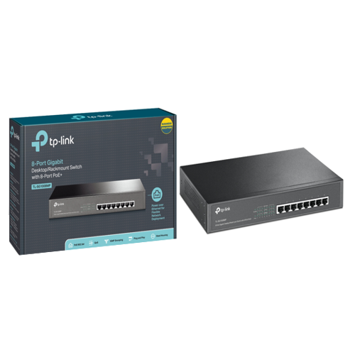 Tp-Link Switching & Routing Switches Conmutador Gigabit Poe + de 8 Puertos de 124 Watts