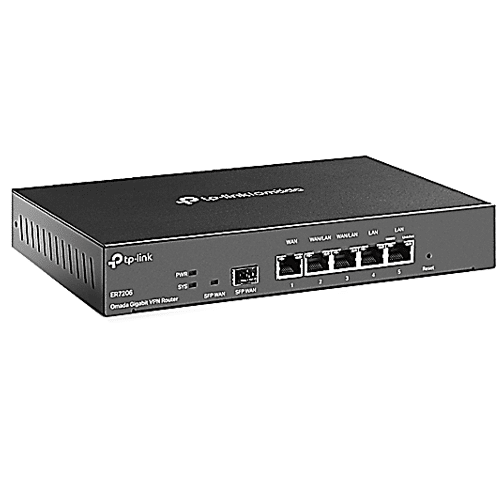 Tp-Link Hasta 4 Puertos Wan : 1 Puerto Sfp Wan Gigabit, 1 Puerto Wan Rj45 Gigabit, 2 Puertos Wan / Lan