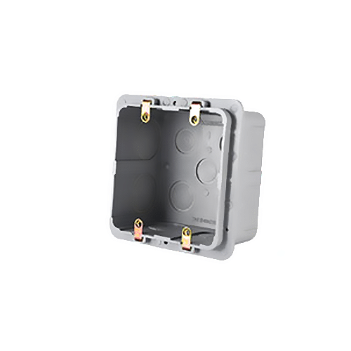 Caja Plástica Cuadrada Gris 4 Orejas (2400)