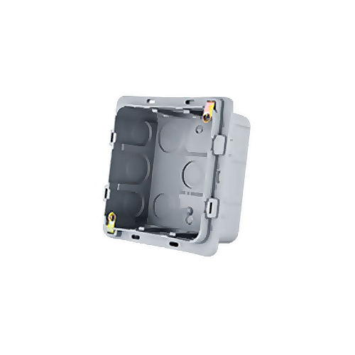 Caja Plástica Cuadrada Gris 4x4 (2400)