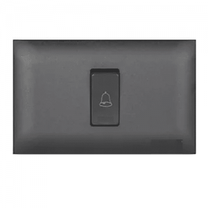 Pulsador Premium para Timbre Sencillo Negro