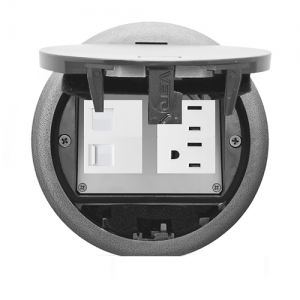 Socket de Piso Redondo Exteriores Plateado Veto