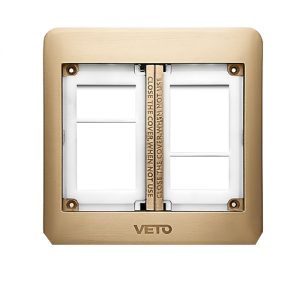 Socket de Piso 6H Dorado Veto