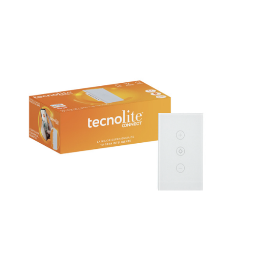 Interruptor Dimerizable Tecnolite Touch White Wifi CREATOR IV
