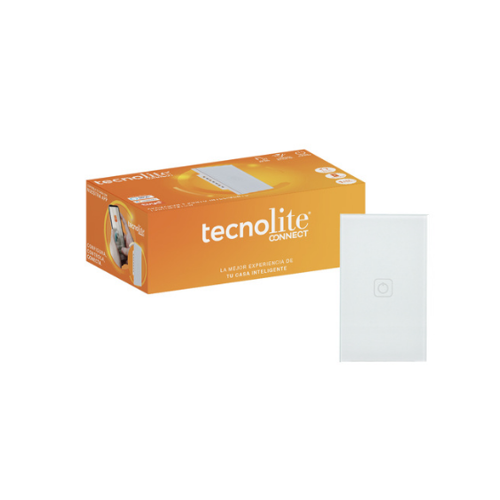 Interruptor Sencillo Tecnolite Touch White Wifi CREATOR I